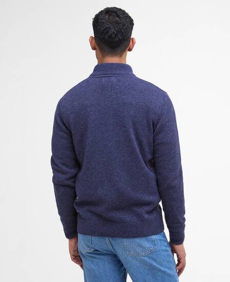 Essential Tisbury Half-Zip Jumper Deep Blue