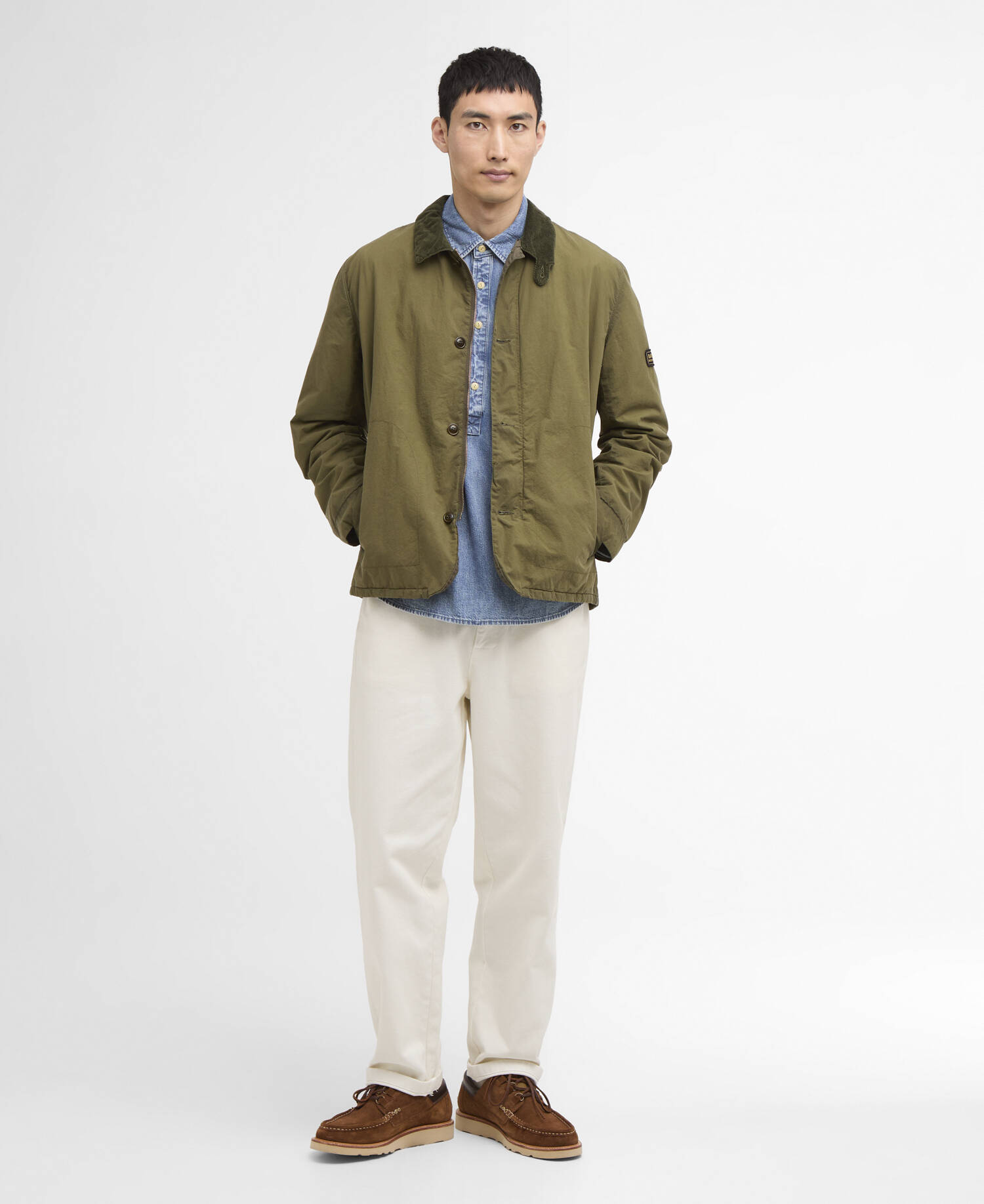 Giacca cerata Troon Washed Archive Olive image number 1