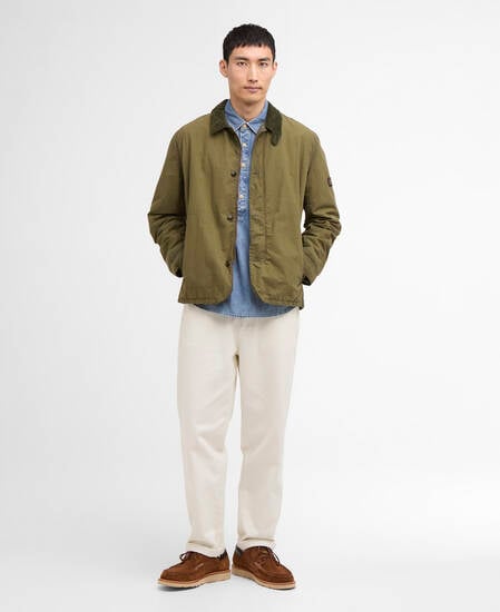 Troon Washed Waxed Jacket Archive Olive