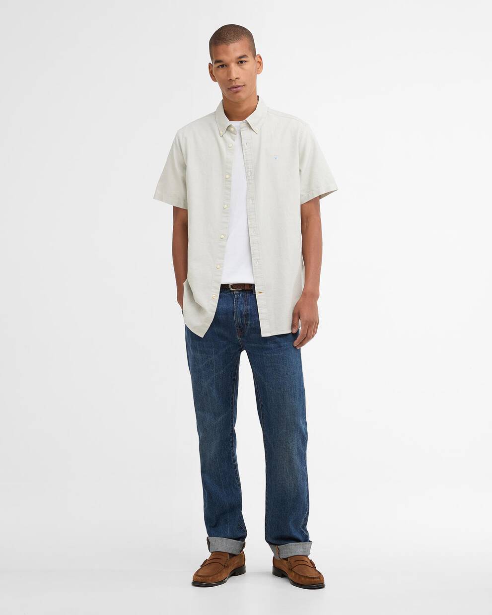 Oxtown Oxford Tailored Short-Sleeved Shirt