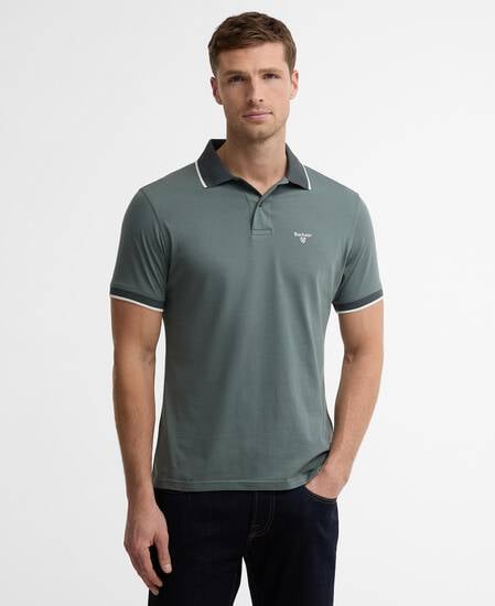 Cornsay Short-Sleeved Polo Shirt Vintage Teal
