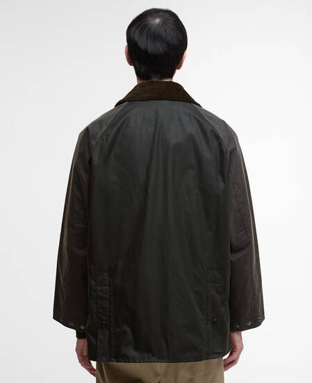 Patchwork Oversized Bedale Waxed Jacket Sage Multi