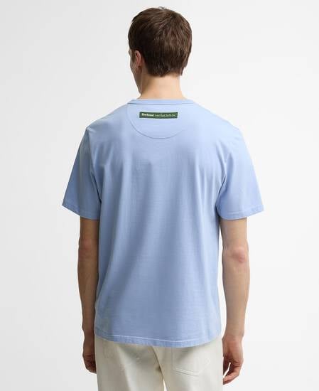 Paul Smith Loves Barbour Fishing Jacket T-Shirt Mid Blue