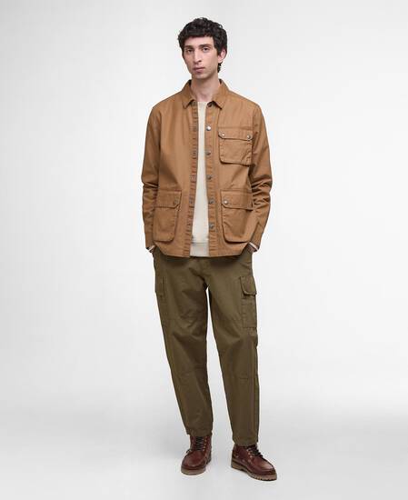 Kippford Canvas Overshirt Bronze Brown