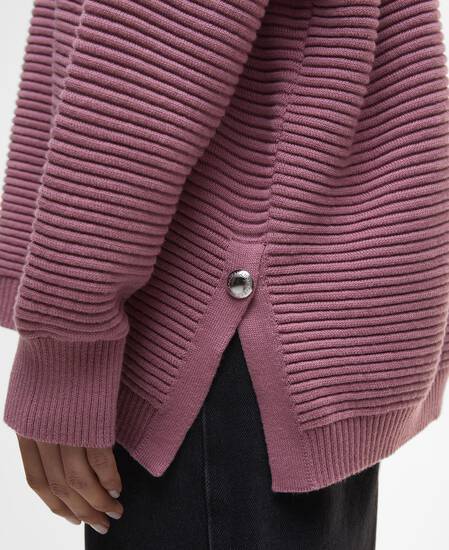 Pullover Kaia Funnel-Neck Raspberry