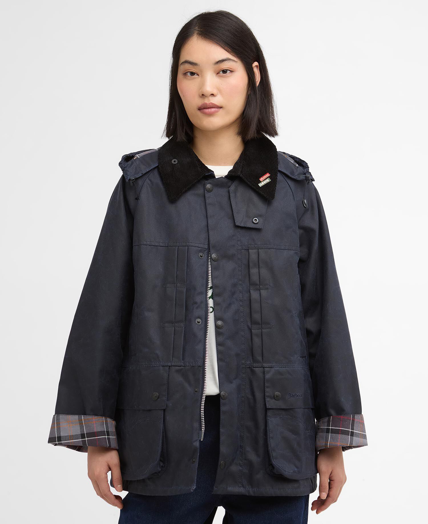 Buy Barbour x Levi's Oversized Bedale Waxed Jacket for GBP 449.00