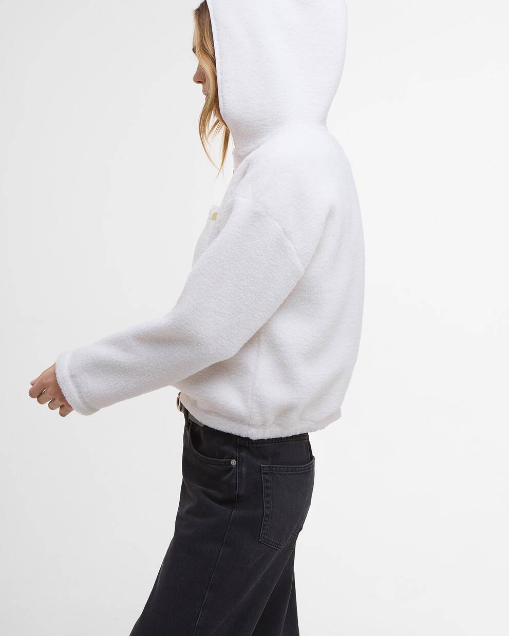 Felpa in pile con cappuccio Lola