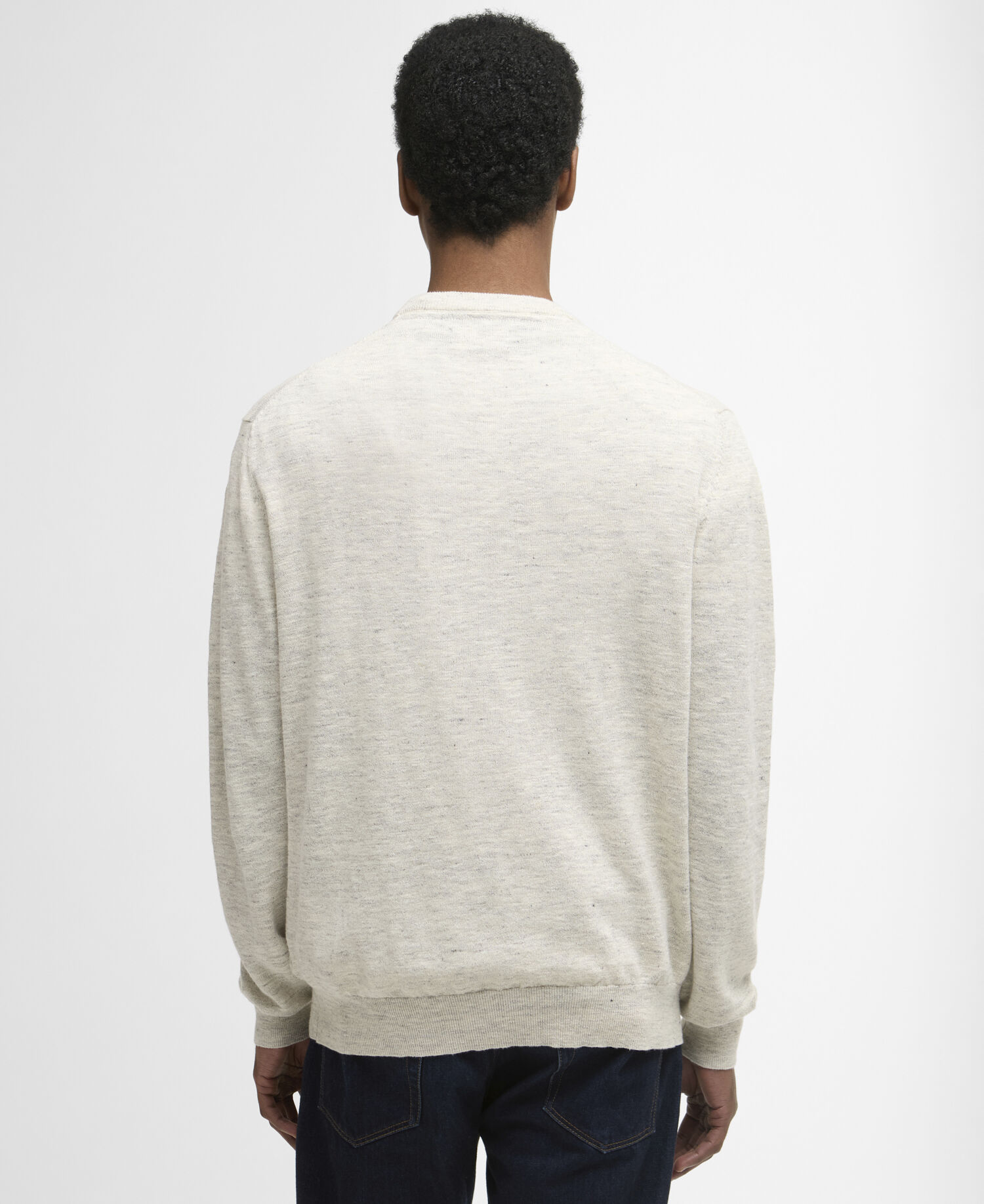 Flaxby Linen Blend Crew Neck Neutral