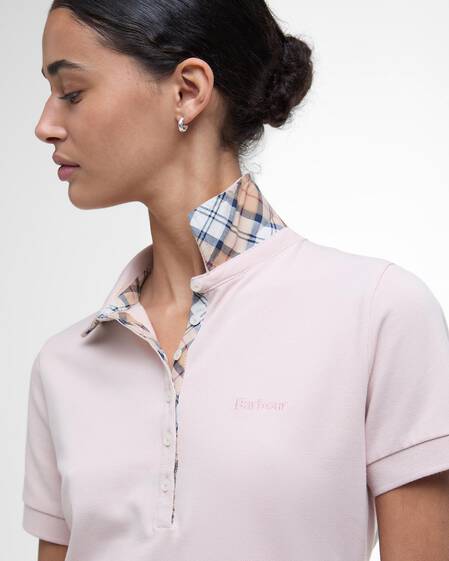 Portsdown Polo Shirt Primrose Pink/Hessian