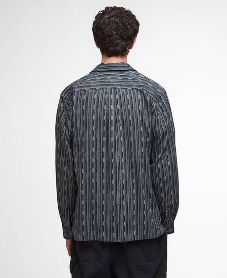 Alston Relaxed Jacquard Shirt Navy Alston Relaxed Jacquard Shirt Navy