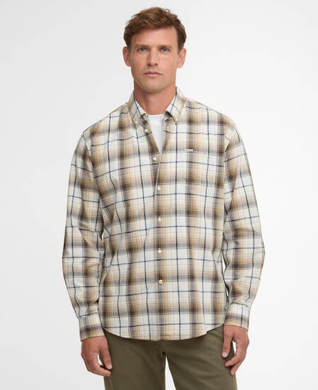 Witton Checked Regular Shirt Whisper White