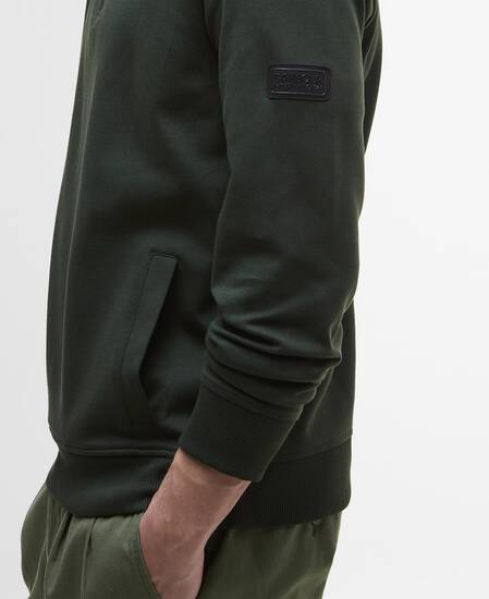 Felpa con zip corta Ilford Interlock Sage