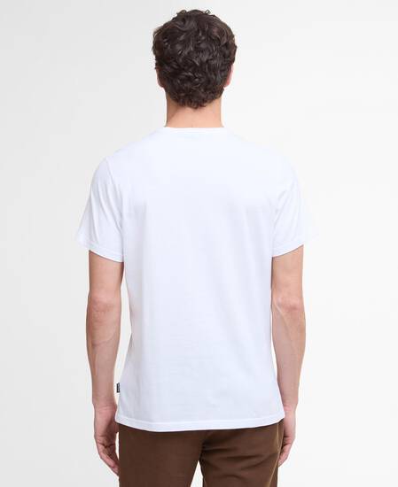 Arnside Tartan Pocket T-Shirt White
