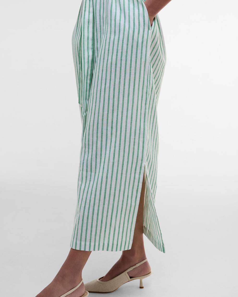 Abby Striped Midi Dress