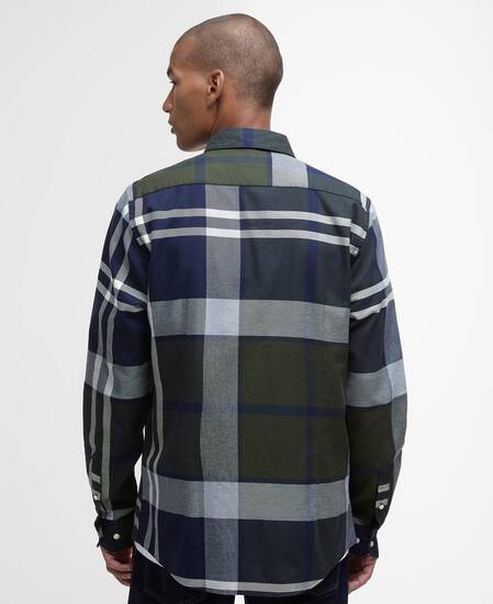 Camicia Dunoon a maniche lunghe dalla vestibilità leggermente aderente Fernwood Tartan