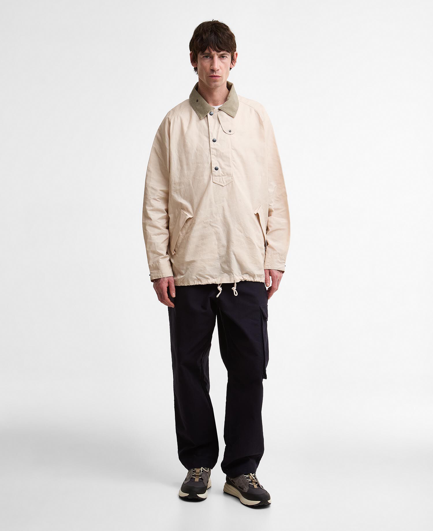 Barbour x Kaptain Sunshine Transport Smock Casual Jacket Oatmeal
