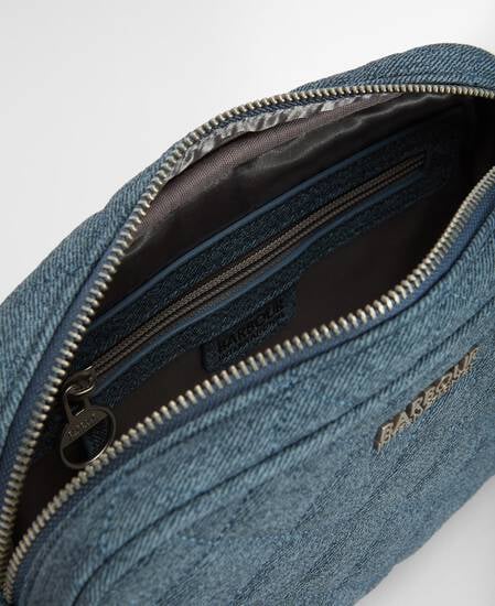 Denim Quilted Sloane Crossbody Bag Light Denim