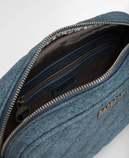 Denim Quilted Sloane Crossbody Bag Light Denim