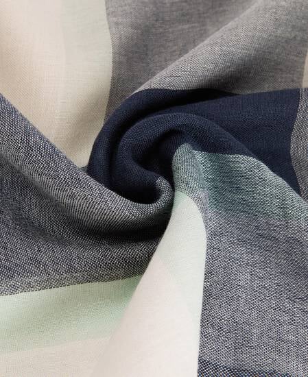 Schal Maisy Tartan Navy/Mint Tartan