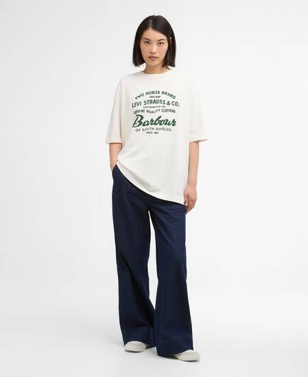 Barbour x Levi's Graphic T-Shirt Whisper White
