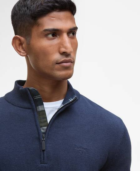 Avoch Quarter-Zip Jumper Navy Marl