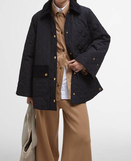 Corinne Quilted Jacket Black/Ancient