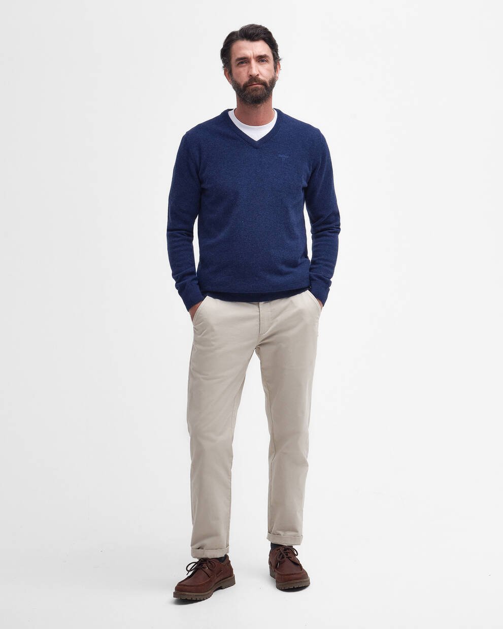 Felpa con scollo a V Essential