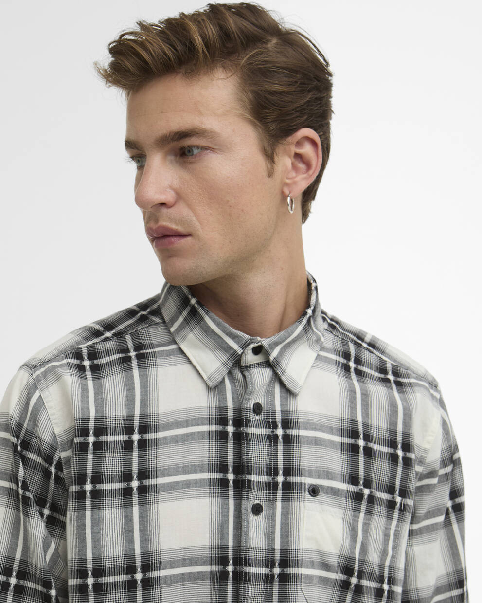 Camicia a quadri Keeran a maniche lunghe