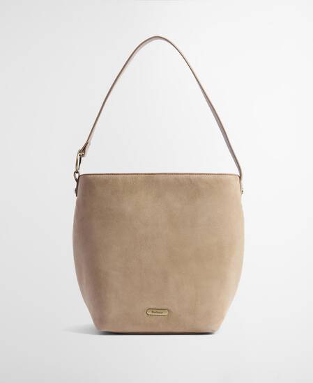 Cedar Suede Bucket Bag Sand