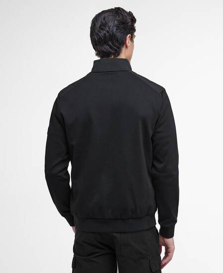 Felpa Collins con trapuntatura orizzontale Black
