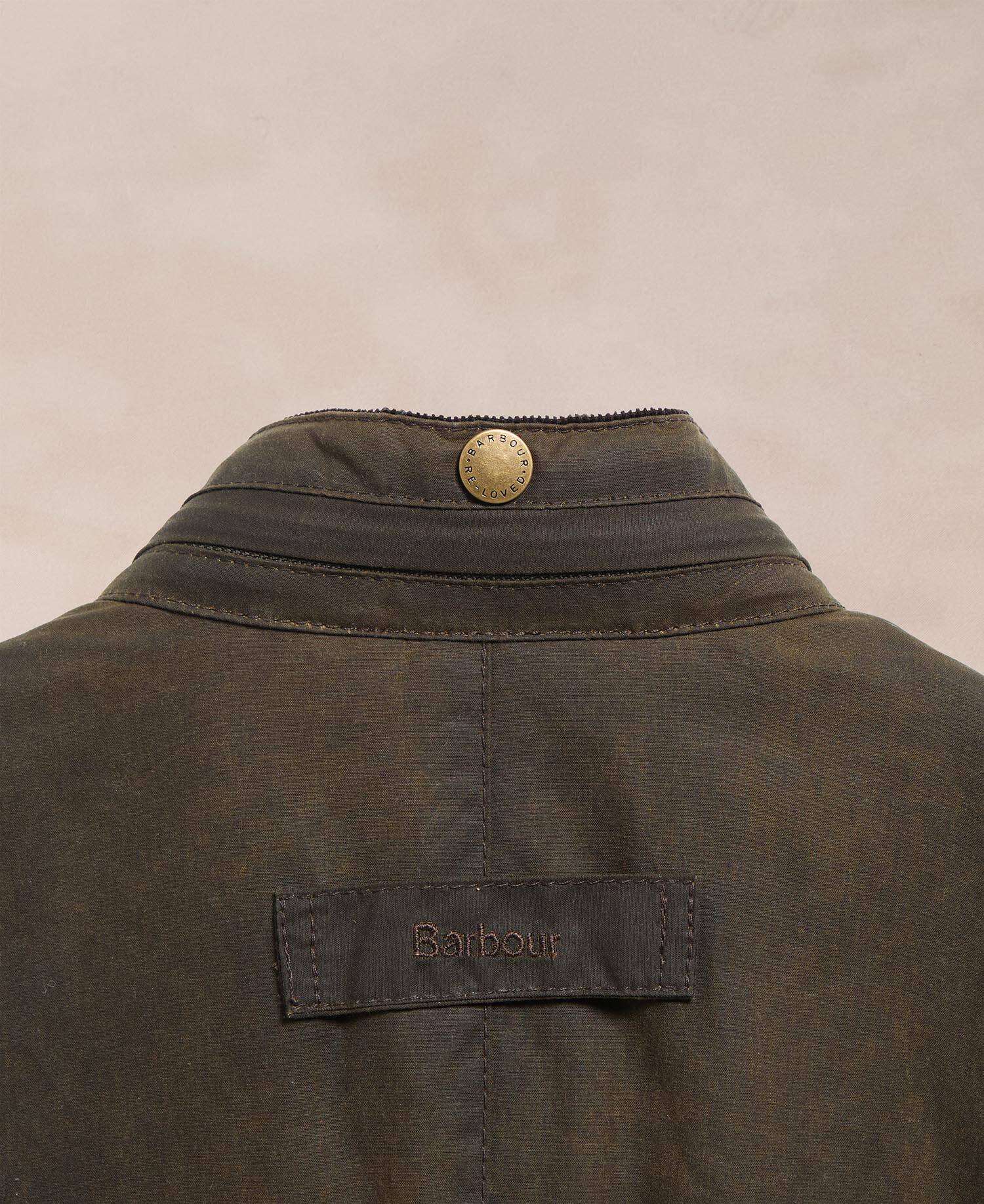 Barbour Re-loved Men's Corbridge Waxed Jacket - Size XL Olive image number 2
