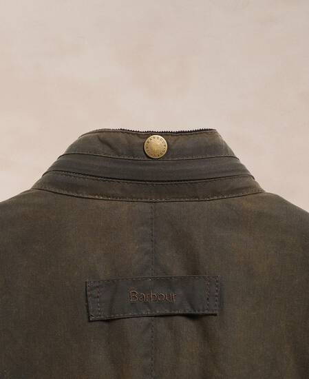 Barbour Re-loved Men's Corbridge Waxed Jacket - Size XL Olive