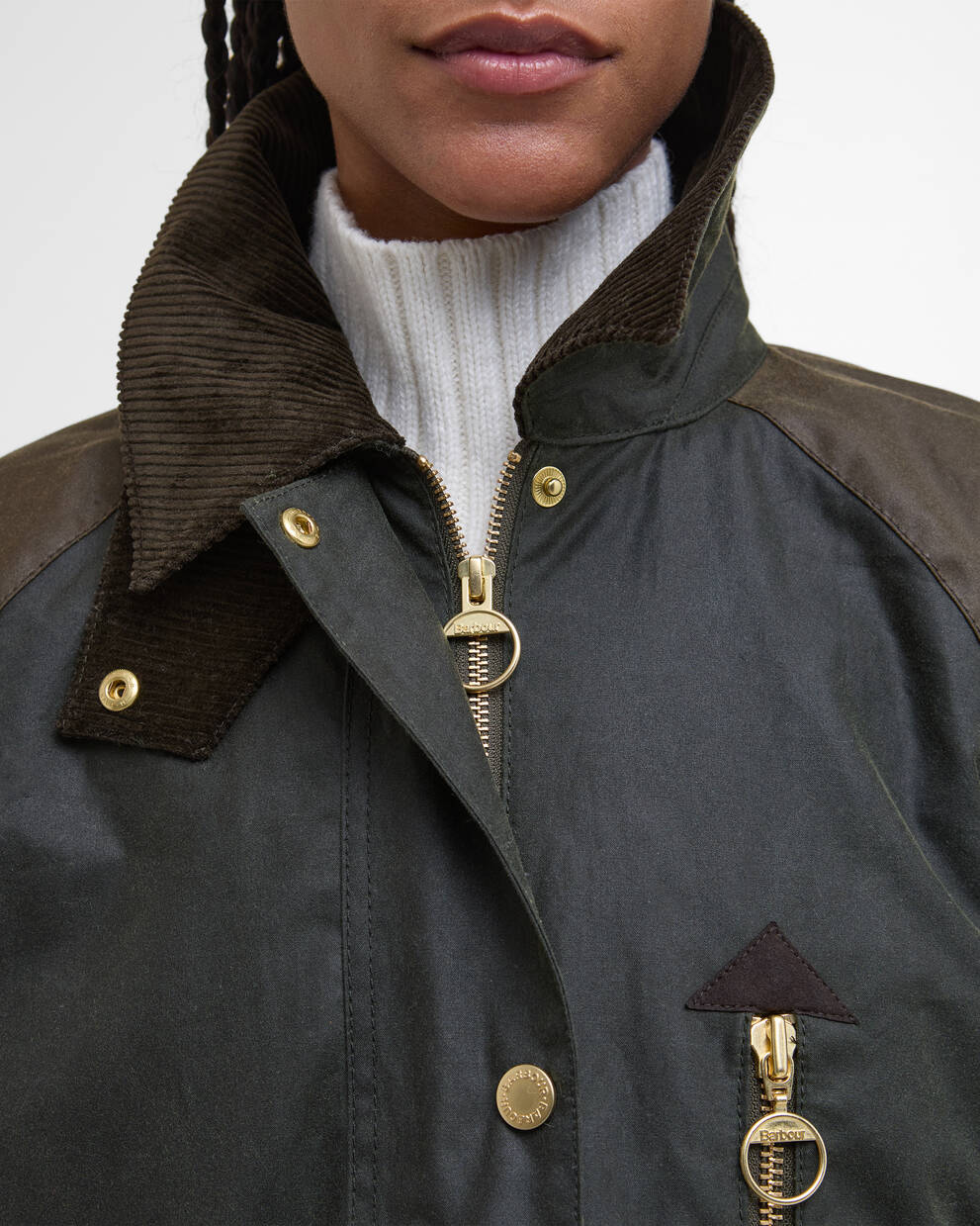 Evette Waxed Car Coat