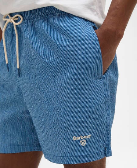 Somerset Pinstripe Swim Shorts Sailboat Blue