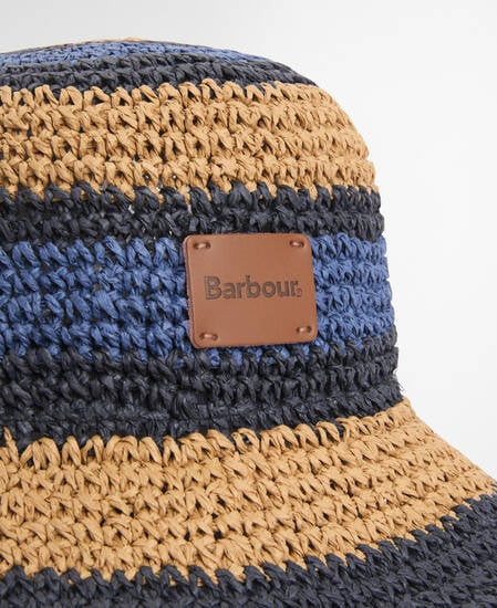 Josie Crochet Hat Indigo/Tan/Black
