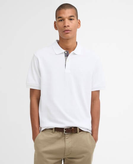 Pima Cotton Tailored Polo White