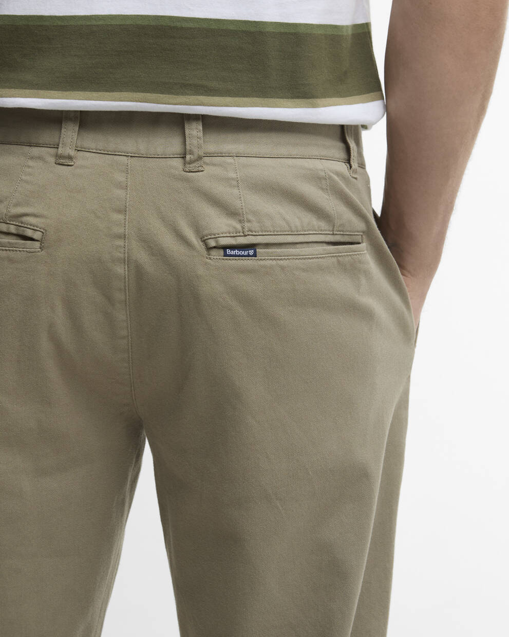 Washed Stretch Tailored Trousers