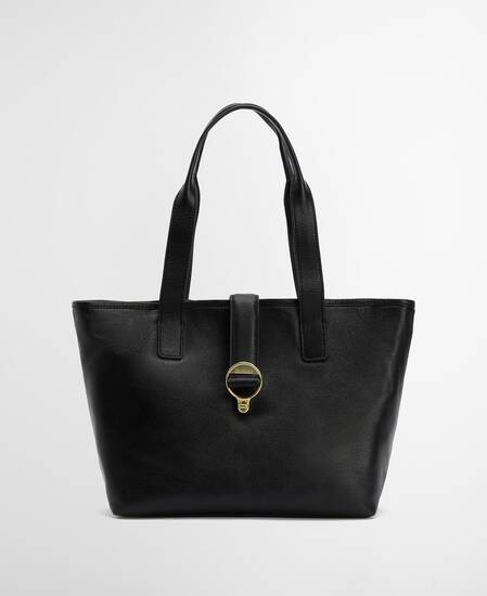 Alder Leather Tote Bag Black