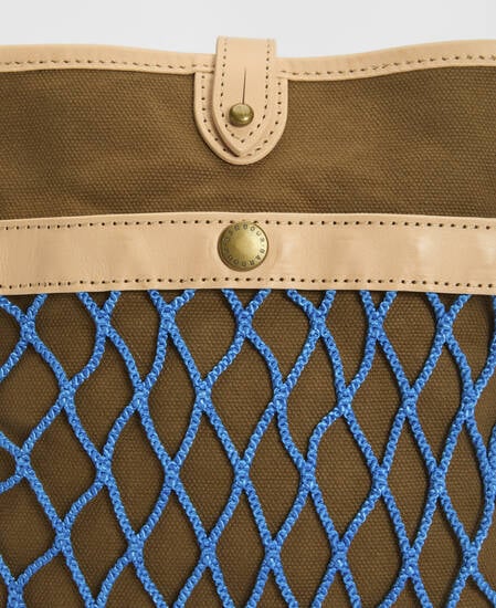 Paul Smith Loves Barbour Crossbody Bag Dark Sand