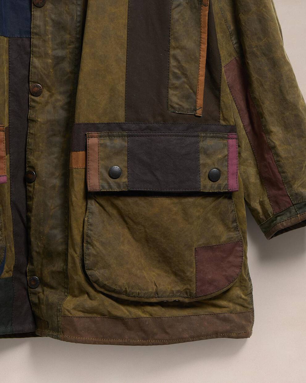 Barbour Re-loved Supa Men's Border Waxed Jacket - Size 42