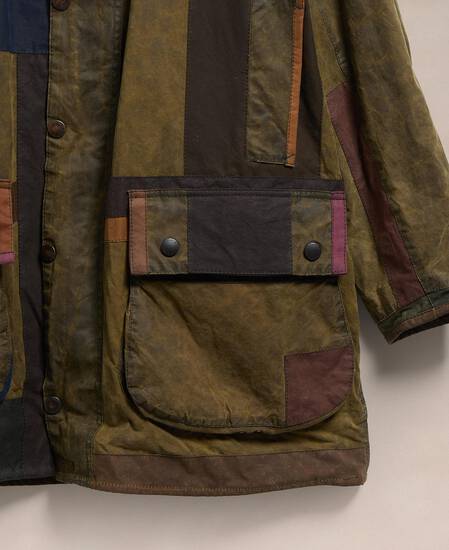 Barbour Re-loved Supa Men's Border Waxed Jacket - Size 42