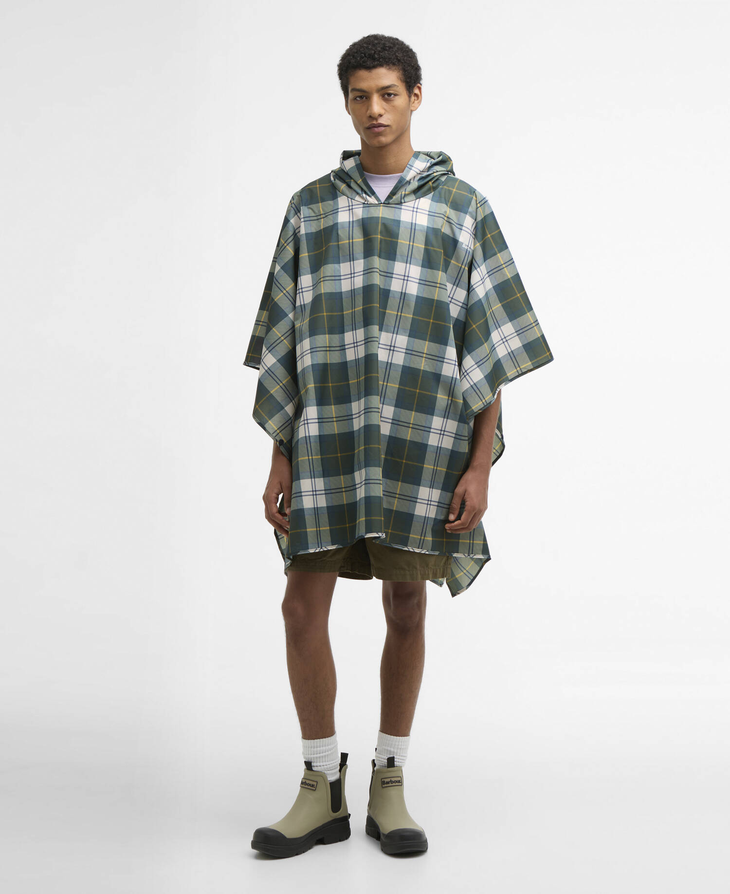 Tartan Showerproof Poncho Ancient Tartan image number 0