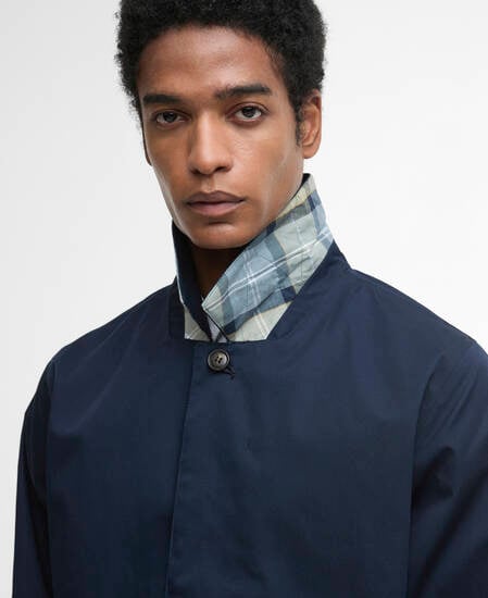 Short Rokig Waterproof Jacket Navy/Highland Loch