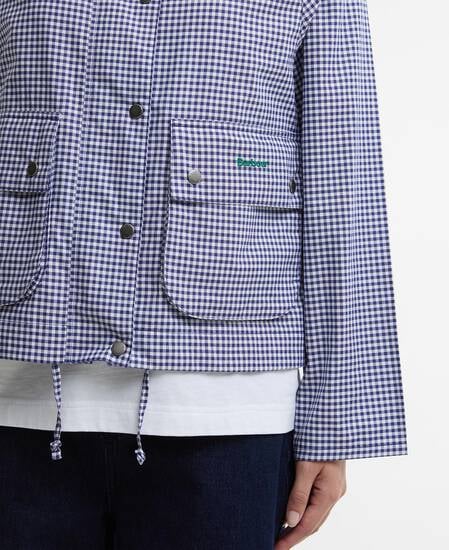 Paul Smith Loves Barbour Gingham Spey Casual Jacket Navy/White Gingham