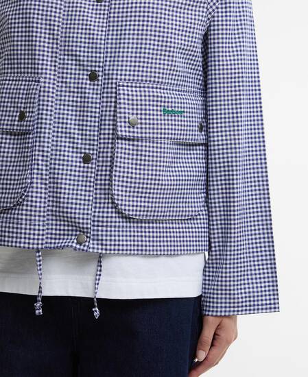 Paul Smith Loves Barbour Gingham Spey Casual Jacket Navy/White Gingham