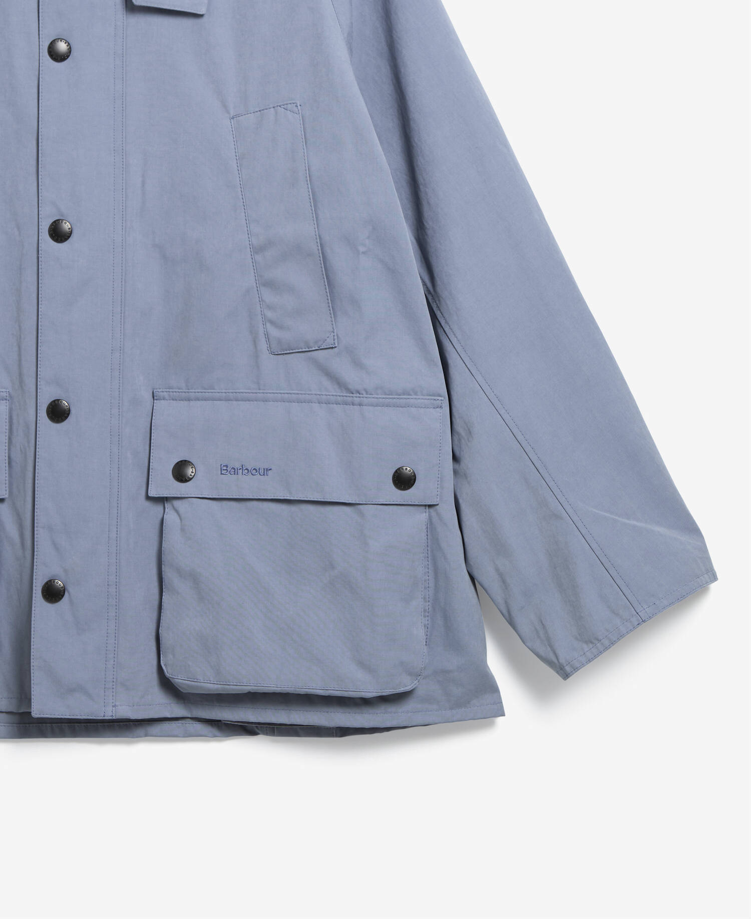 Peached Oversized Bedale Casual Jacket Washed Blue image number 7