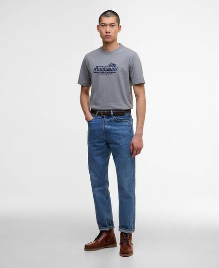 T-shirt con stampa Pillion Anthracite Marl