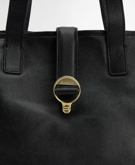 Alder Leather Tote Bag Black