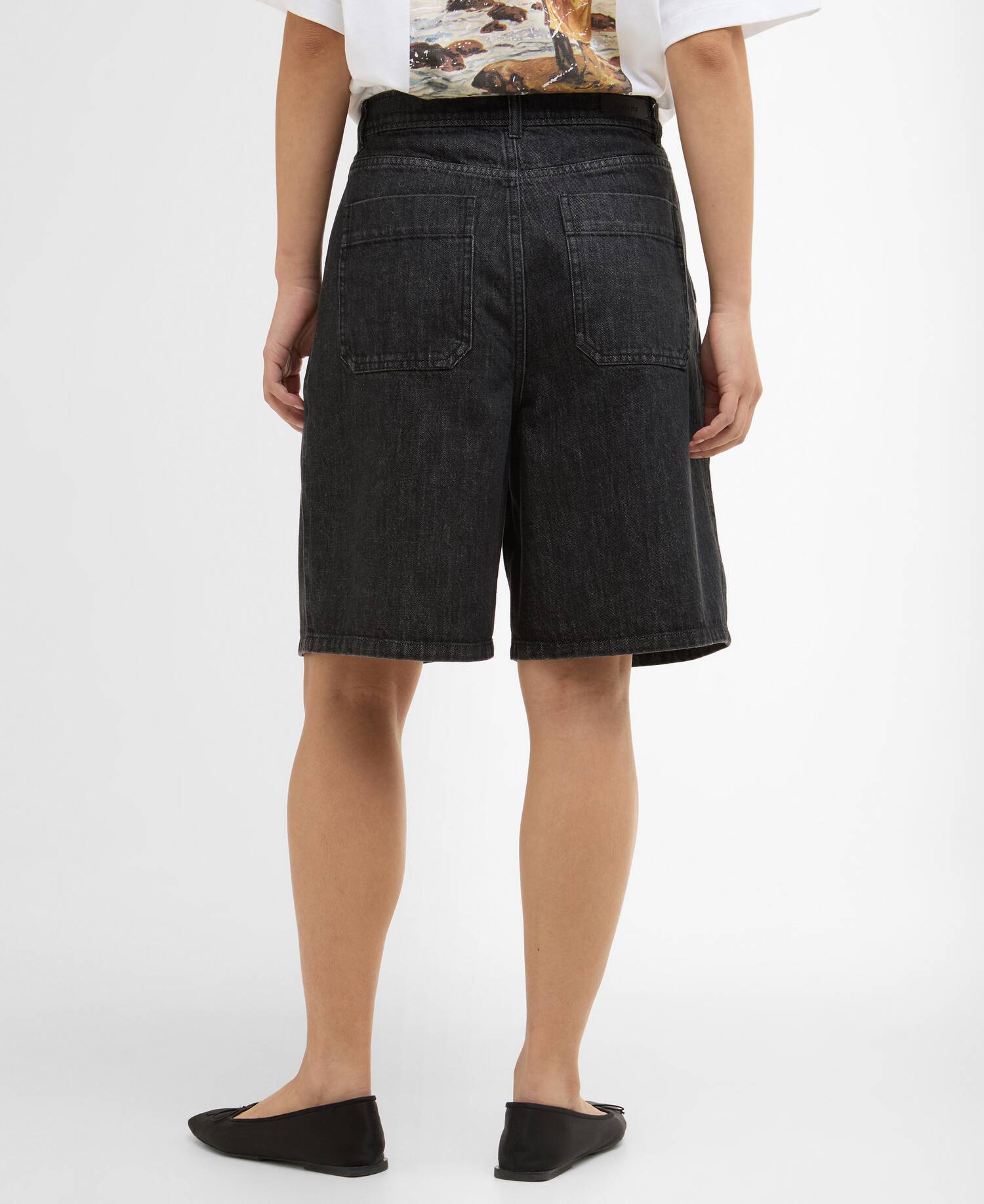 Shorts in denim Myra Black Denim image number 2