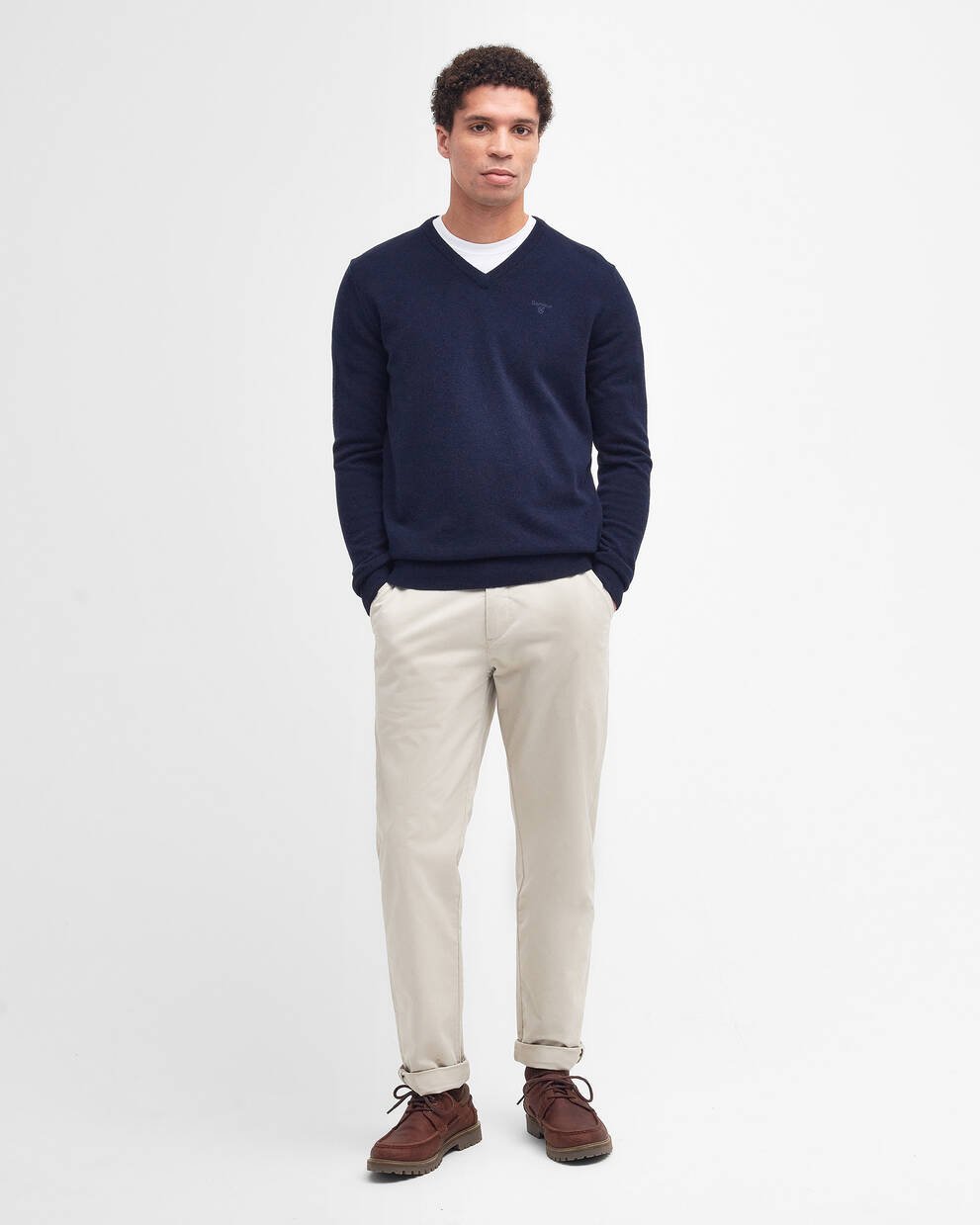 Felpa con scollo a V Essential